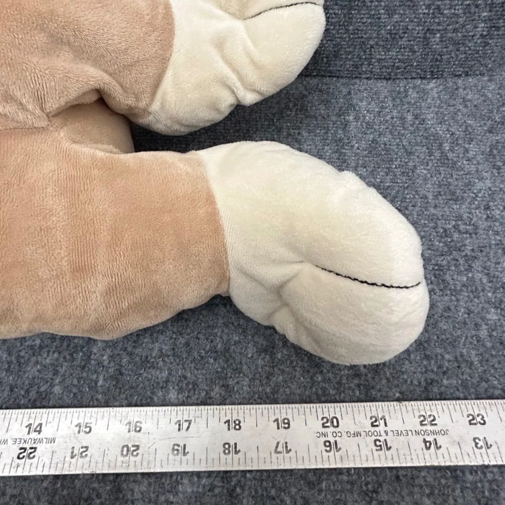 Large Plush Lion Stuffed Animal Big Eyes Shaggy Mane Tan Brown 15 Inch